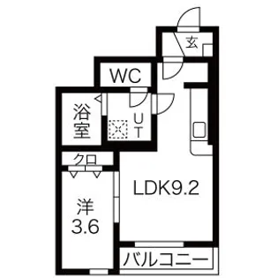 ラビスタアイワヒルズI【1階】の間取り