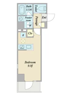 グランバレ センター北【8階】の間取り