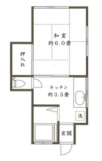 コーポミヤ【1階】の間取り