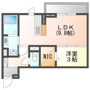 ブルースカイKAKUDA【1階】の間取り