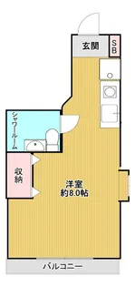 プラムロックハイツ【2階】の間取り