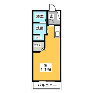 クラヴィエ北頭【1階】の間取り