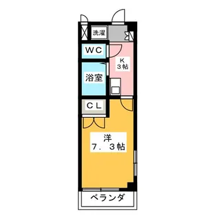 ラポールHASHIRA南【4階】の間取り