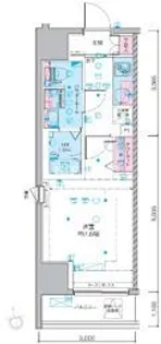 ジェノヴィア南砂町スカイガーデン【4階】の間取り