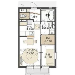 サンクテュエール II【2階】の間取り