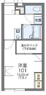 レオパレスポートサイドIII【2階】の間取り