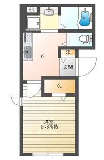 セジュールオッツT武蔵野【1階】の間取り