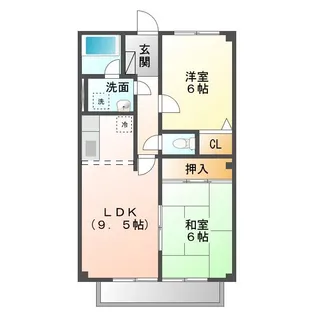 レジデンス清水山A【1階】の間取り