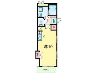 トリン岡本【1階】の間取り