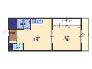 シャンボール今里II番館【5階】の間取り