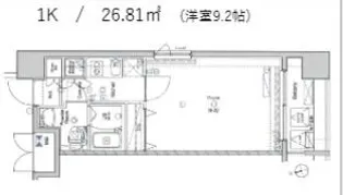 メイクスデザイン東陽町【6階】の間取り