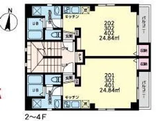 EPガーデン両国【3階】の間取り