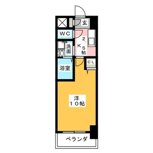 KIAORA(キオーラ)【7階】の間取り