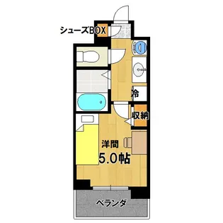 キャンパスヴィレッジ京都衣笠【1階】の間取り
