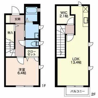 ディアス七瀬 B棟の間取り