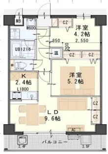 u・ステージ2【5階】の間取り