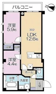 A.FLAT II【3階】の間取り