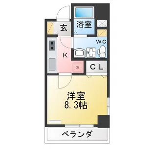 dot八事山annex【2階】の間取り