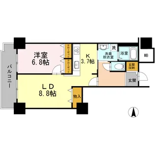 品川シーサイドビュータワー I【20階】の間取り