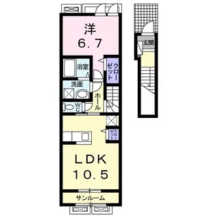 ラフレシールIV【2階】の間取り