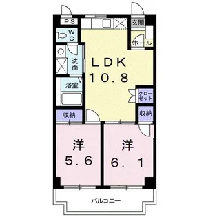 カーサ・グランデ【3階】の間取り