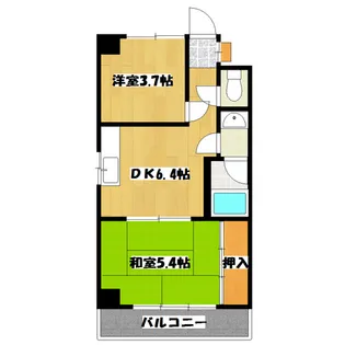 ヴィラ・サニーサイド【4階】の間取り