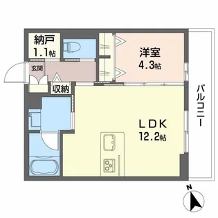 シャーメゾン コア八日町【3階】の間取り