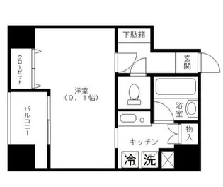 ノーブルシティ押上【2階】の間取り