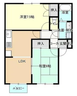 サニーハイツ21【1階】の間取り