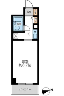 CASSIA南浦和【5階】の間取り