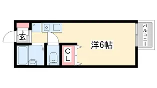 チェリーハイツ【2階】の間取り