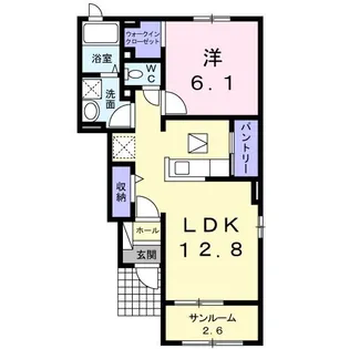 クレールAube・I【1階】の間取り