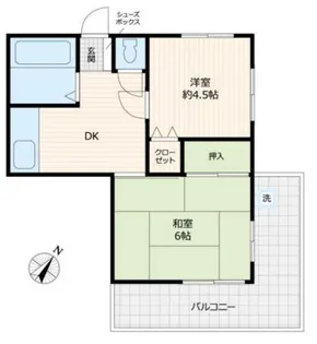石田コーポレイト【3階】の間取り