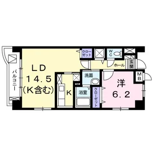 グランツモーデ【3階】の間取り