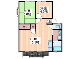 サンビレッジ宮島F棟【2階】の間取り