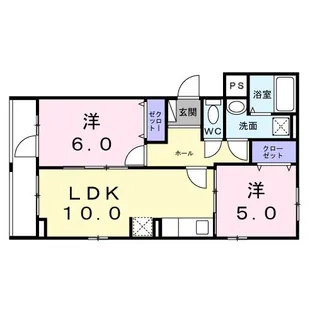 ヴィラ オーブ - K【3階】の間取り