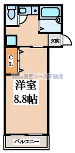 カーサ忍ケ丘【1階】の間取り