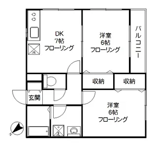 K・HouseI【2階】の間取り