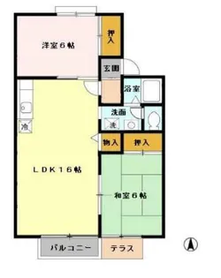 アビタシオン【1階】の間取り