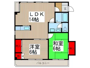 メ-クアロ-II【3階】の間取り