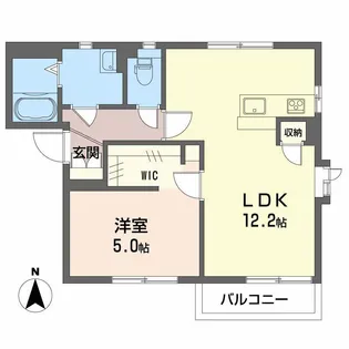 パルティールT【1階】の間取り