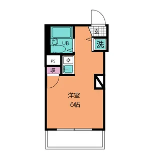 鷹匠ツバメハイツ【4階】の間取り