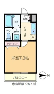 メゾン川島II【1階】の間取り
