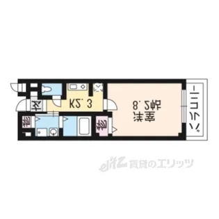 リュミエール・アッシュ【1階】の間取り