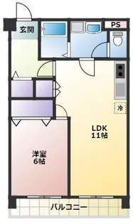 ベイサイド市川【4階】の間取り