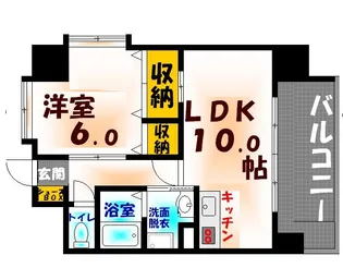 松尾ビル皆実II【3階】の間取り