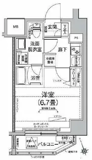 ルフレイムーブル立川【9階】の間取り