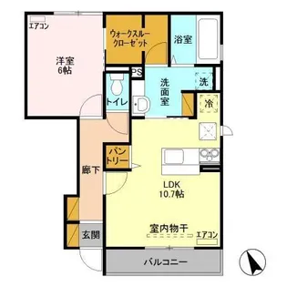 リオフォート【1階】の間取り