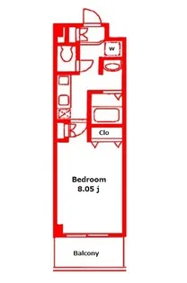 パルテール大久保【4階】の間取り