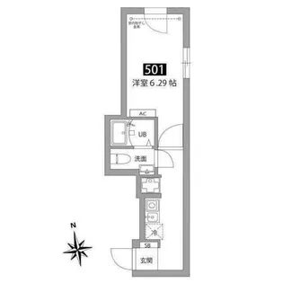 マーブル駒込【5階】の間取り